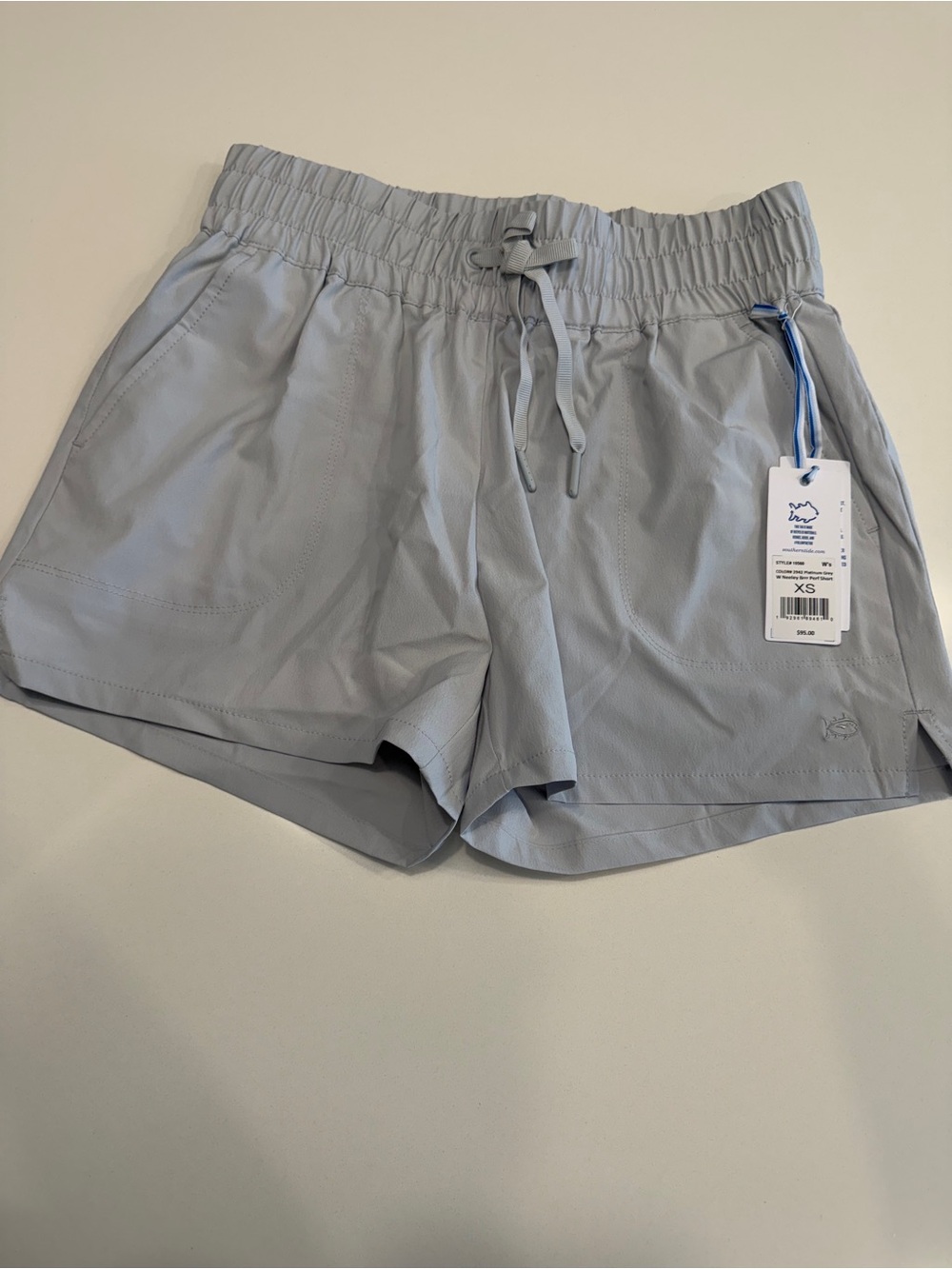 Southern Tide Pale Blue Women's Athletic Drawstring Shorts